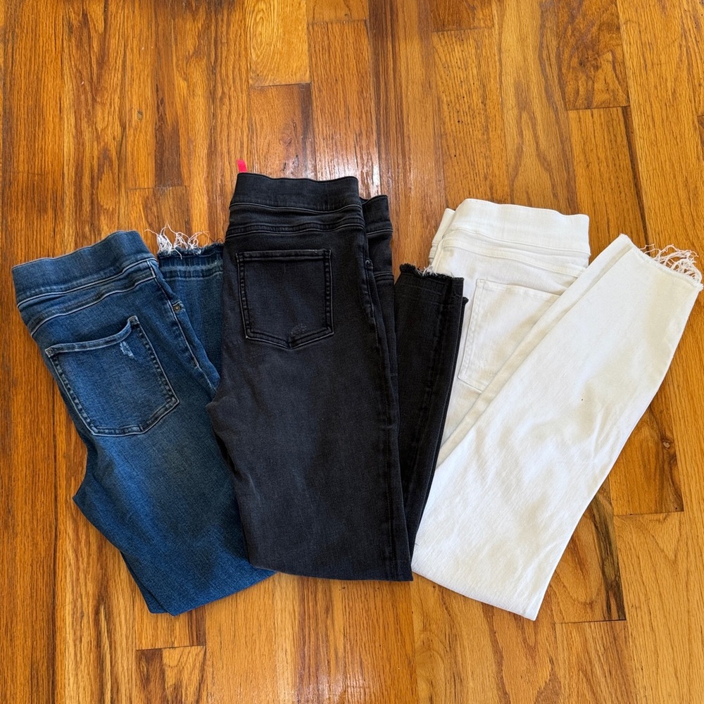 SPANX Ankle Jeans Trio  - Blue, Black, White